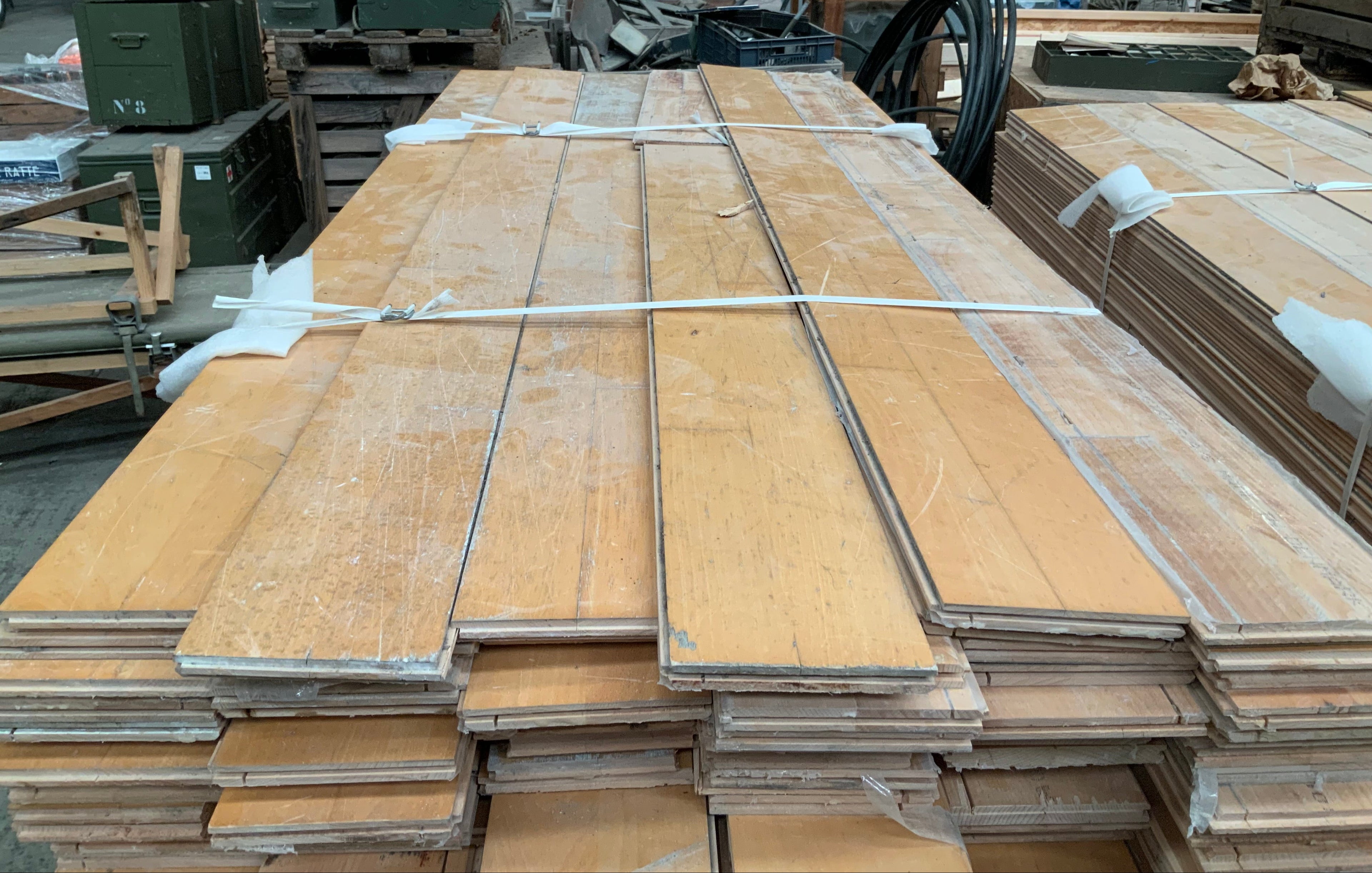 Palettes parquet hêtre lamellé collé massif 14mm
