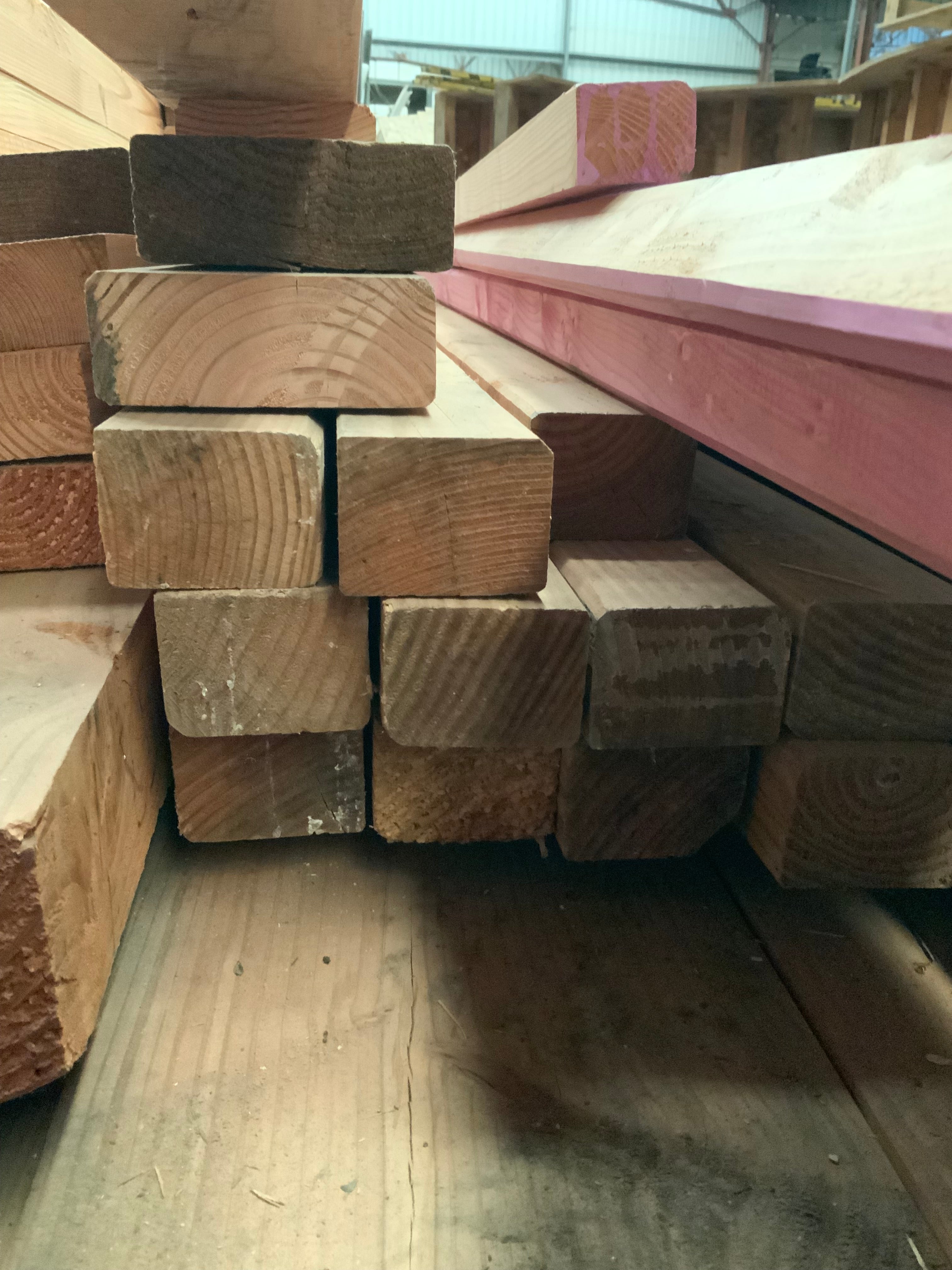 Chevron douglas section 50x70mm